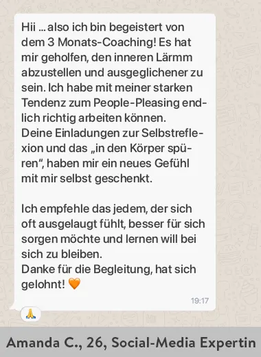 Feedback via WhatsApp