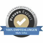 ProvenExpert – 100 % Empfehlungen
