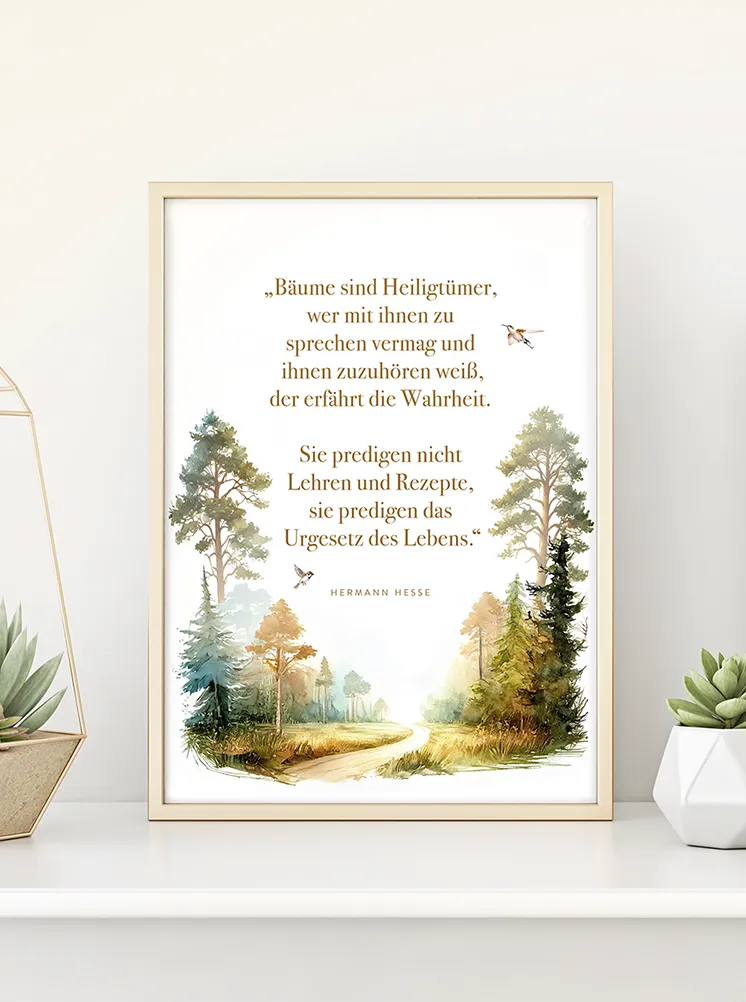 Hermann Hesse „Bäume“ – Ansicht 2