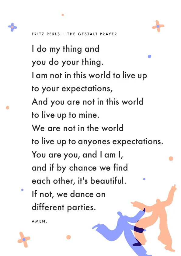Fritz Perls – The Gestaltprayer (englische Version) – Ansicht 2